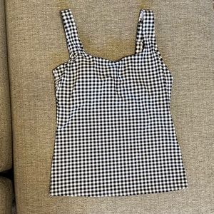 Lands End Square Neck Underwire Tankini Swimsuit